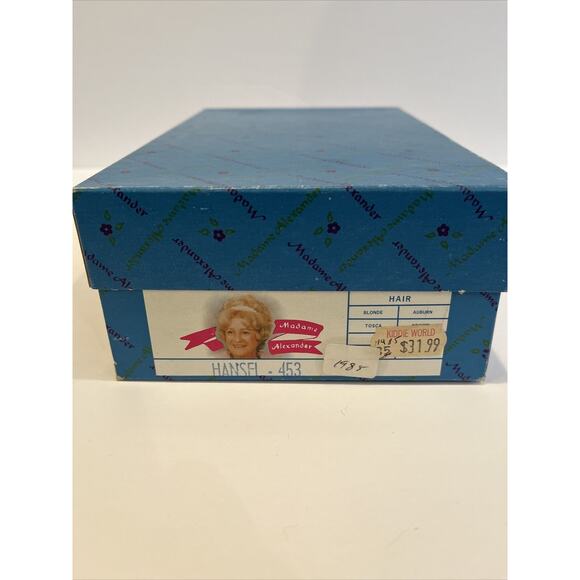 1988 Madame Alexander “Hansel” 8” Doll W/ Square White Lunchbox & Orig Box #453 - Picture 9 of 9